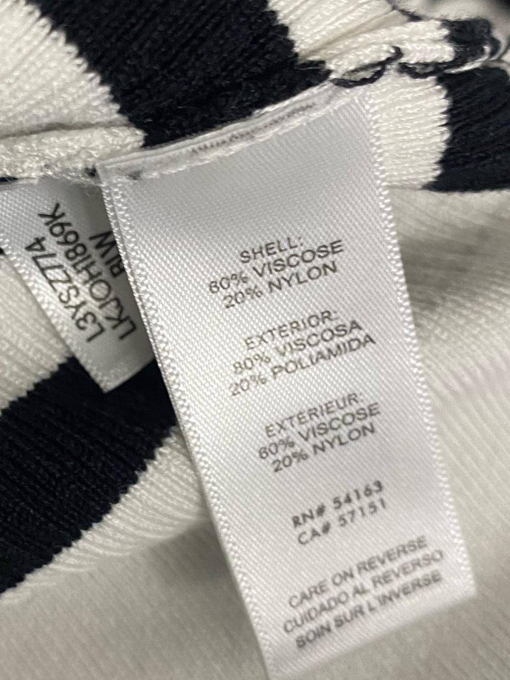 Karl Lagerfeld Paris Striped Ribbed Knit Sweater - Picture 5 of 5